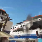 VIDEO : Detik detik Terbakarnya Kapal Roro KMP Sembilang Yang Menewaskan 3 Orang