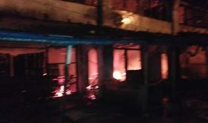 Pasar Pekong Labuhan Terbakar Lima Unit Ruko Ludes Di Lalap Api