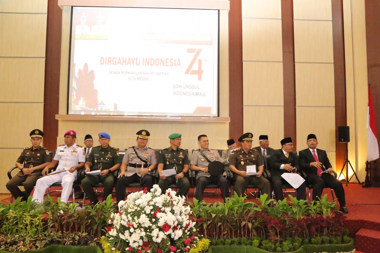 Kapolres Belawan Hadiri Rapat Paripurna DPRD Kota Medan, Dengarkan Pidato Presiden RI
