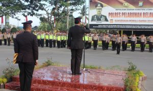 Polres Pelabuhan Belawan Gelar Upacara Hut Kemerdekaan RI Ke -74