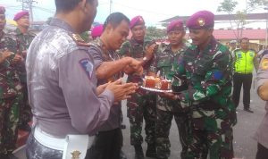 Danyon Marhalan I Belawan Berikan Kejutan di Hari Ulang Tahun Waka Polres Pelabuhan belawan
