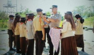 Pelantikan Pengurus Dewan Saka Bhayangkara Ranting Polsek Waeyapo