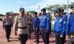 Jelang pilkades serentak, Polres kolut gelar apel pasukan pengamanan 