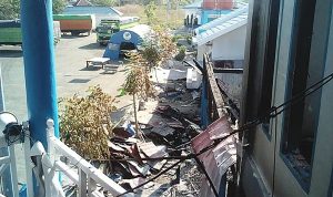 Kebakaran Menara Informasi Pelabuhan Pamatata Ditaksir Mencapai Milyaran Rupiah