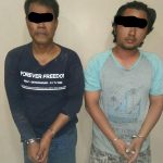 Todong Kasir Toko U Mart dengan Senta Tajam, dua orang pencuri Apes diserahkan ke polisi