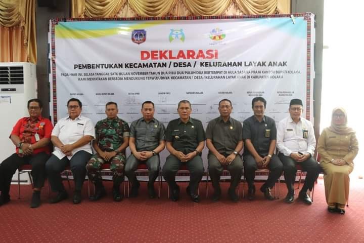 Ketua DPRD Kolaka Hadiri Deklarasi Pembentukan Kecamatan, Desa & Kelurahan Layak Anak