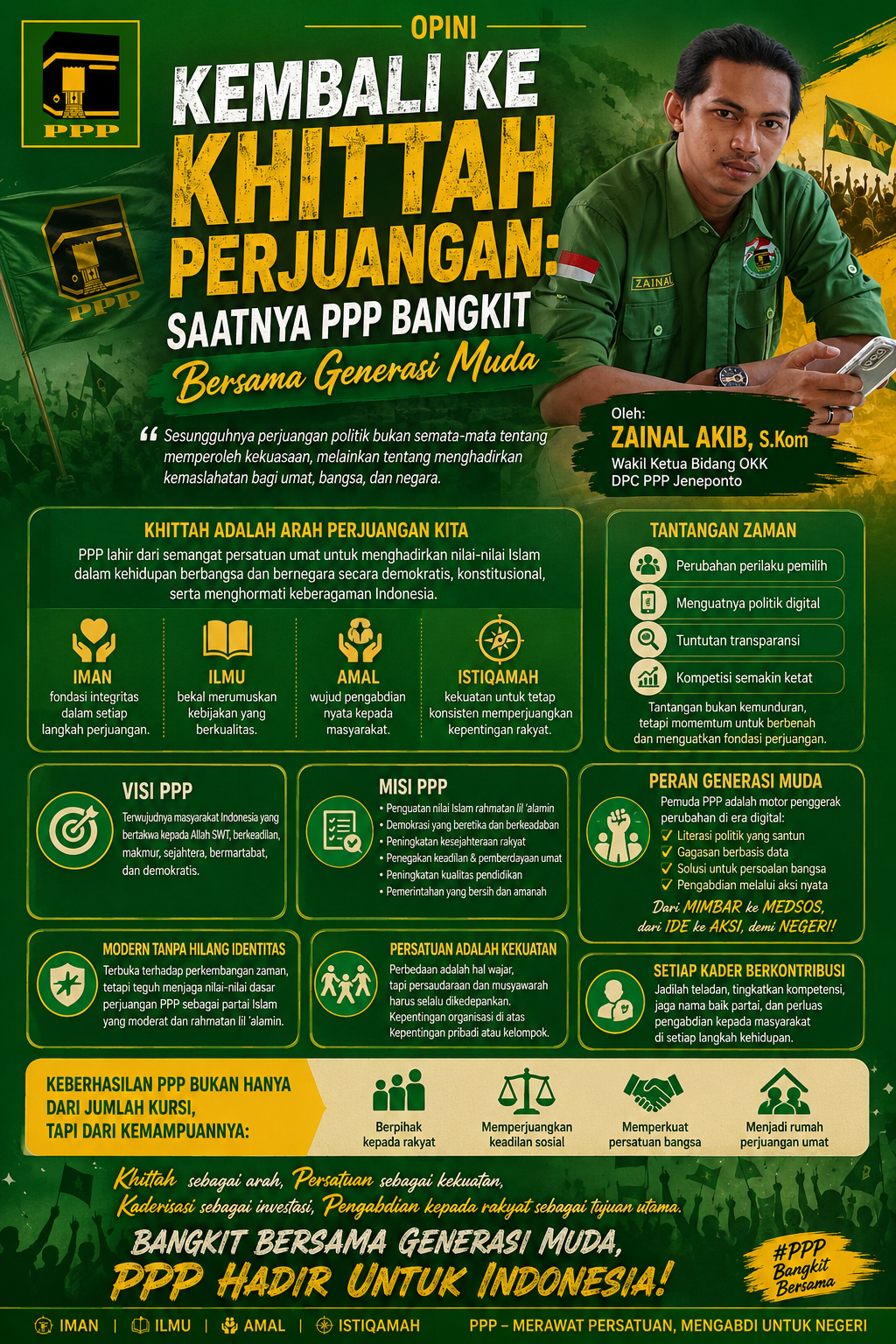 Kembali ke Khittah Perjuangan: Saatnya PPP Bangkit Bersama Generasi Muda